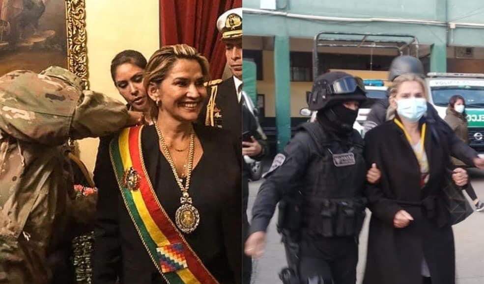 Detienen a Jeanine Añez, por golpe de estado a Evo Morales