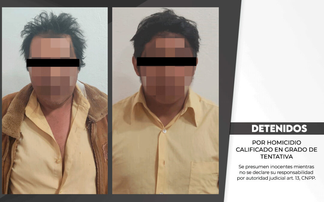 APREHENDE PGJE A DOS INDIVIDUOS POR HOMICIDIO EN GRADO DE TENTATIVA OCURRIDO EN 2016