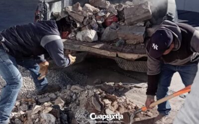 Realiza Ayuntamiento de Cuapiaxtla trabajos de mantenimiento y limpieza al Cobat plantel 17