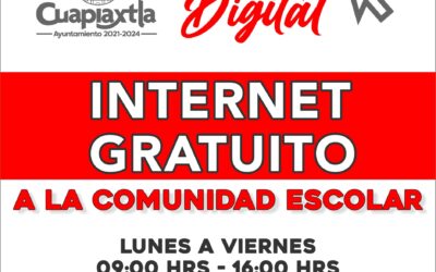 Ofrece Ayuntamiento de Cuapiaxtla internet gratuito a los estudiantes