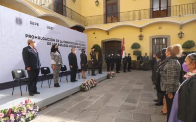 CONMEMORAN AUTORIDADES DE TLAXCALA 105 ANIVERSARIO DE LA PROMULGACIÓN DE LA CONSTITUCIÓN POLÍTICA DE LOS ESTADOS UNIDOS MEXICANOS