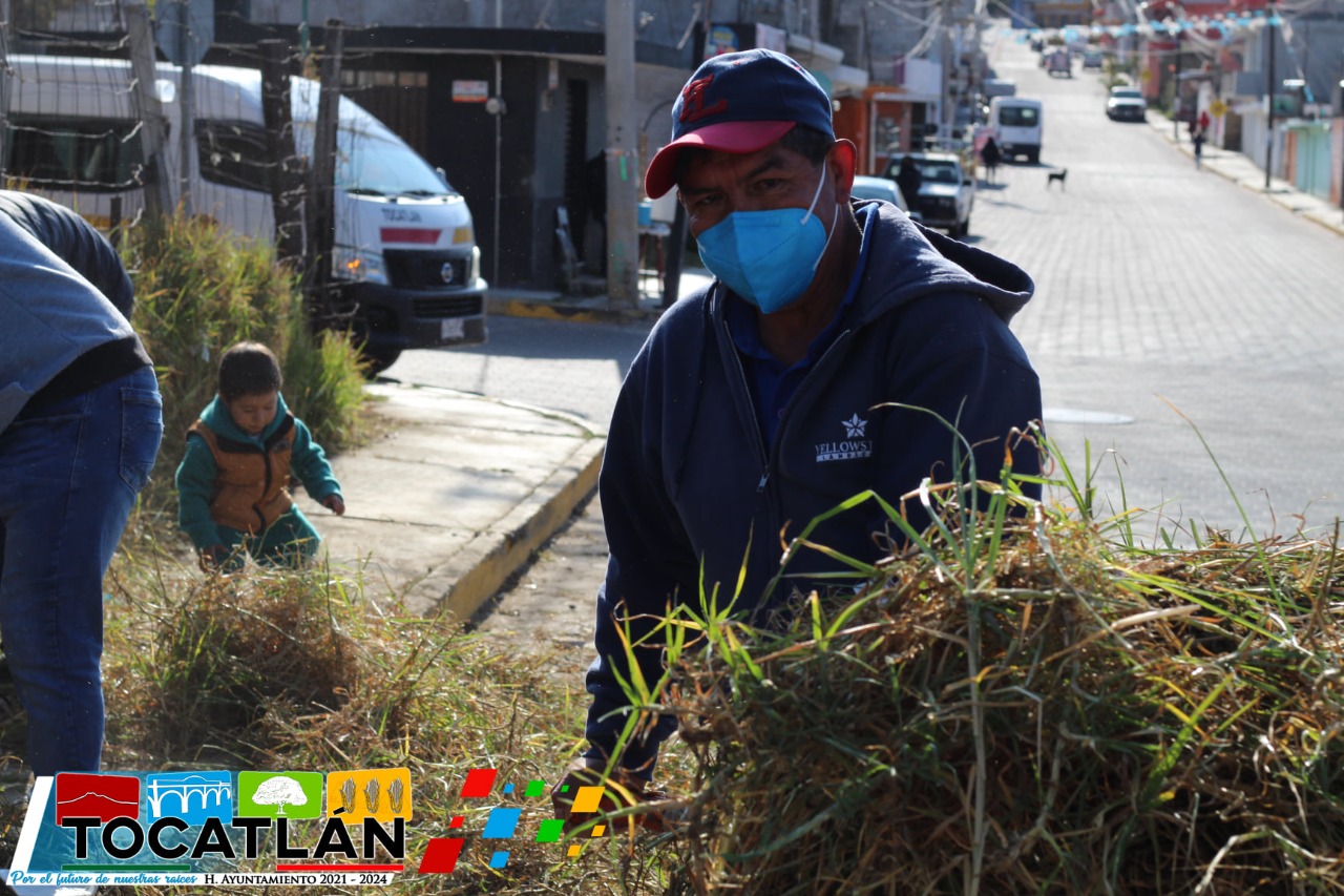 Encabeza Ayuntamiento de Tocatlán labores de mantenimiento