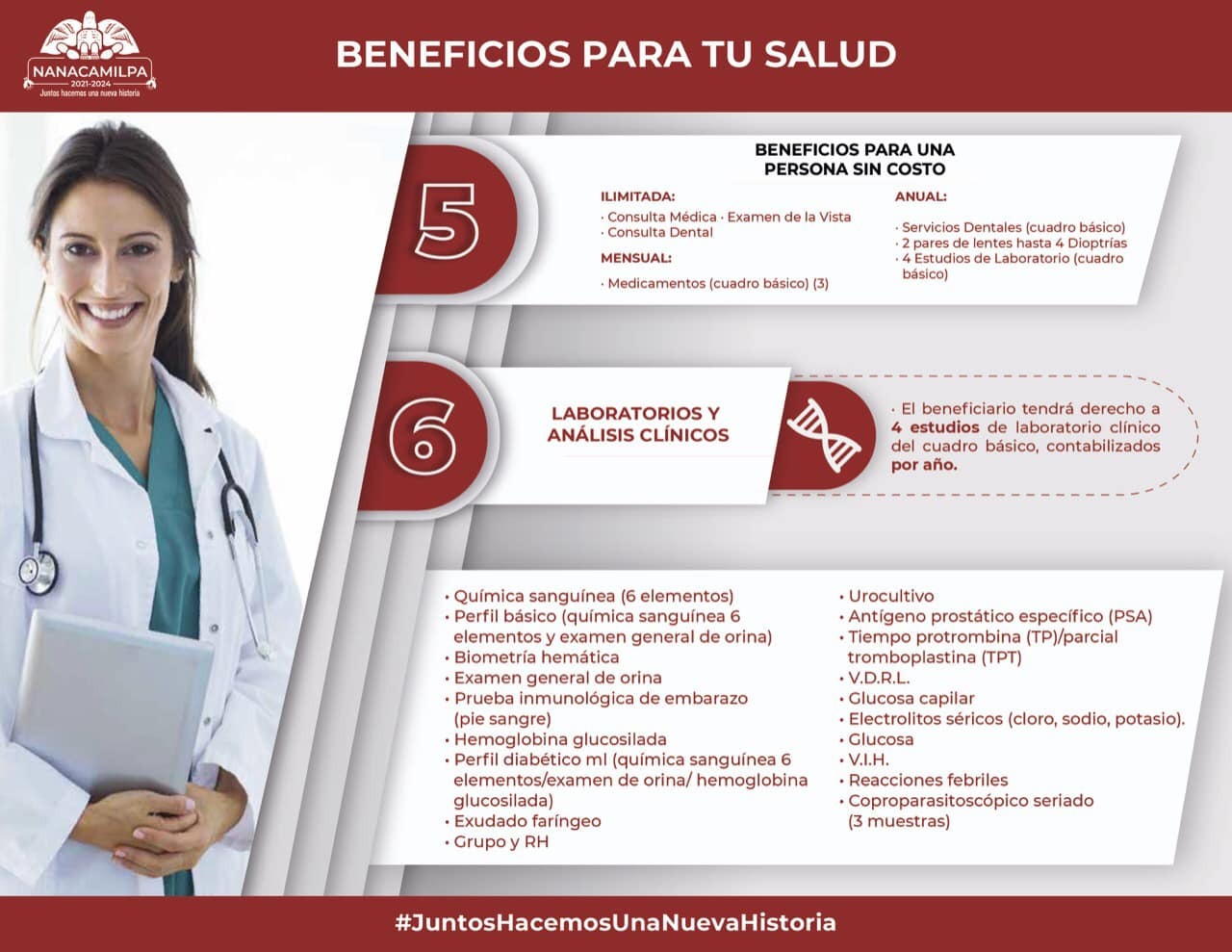 Nanacamilpa se pone a la vanguardia en materia de Salud y Bienestar.