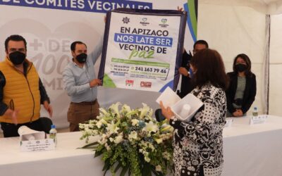 Integra gobierno de Apizaco primeros 100 comités vecinales 