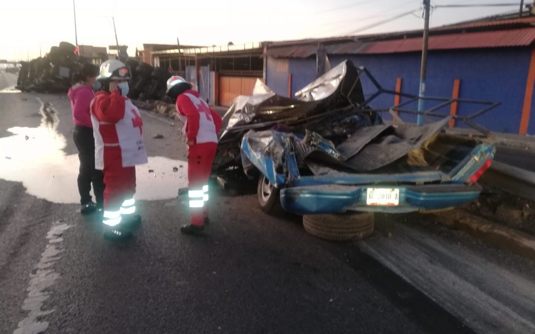 ATIENDE DIRECCIÓN DE SEGURIDAD PÚBLICA DE HUAMANTLA HECHO DE TRÁNSITO