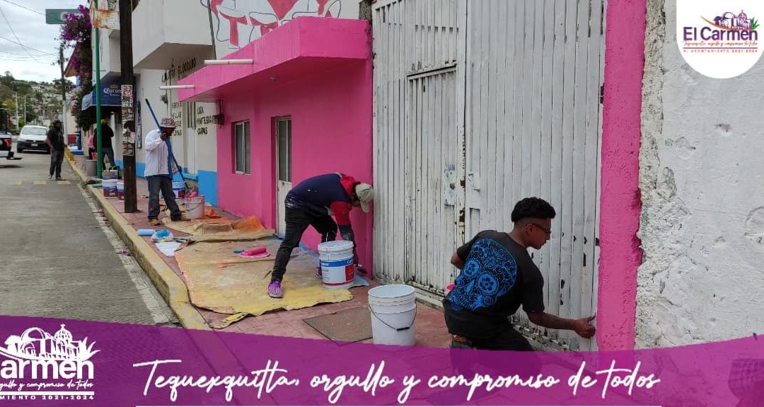 Comienzan los trabajos de remodelación y embellecimiento de las calles de Tequexquitla