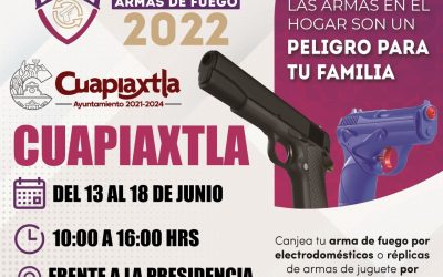 Comienza en Cuapiaxtla  campaña de canje de armas de fuego