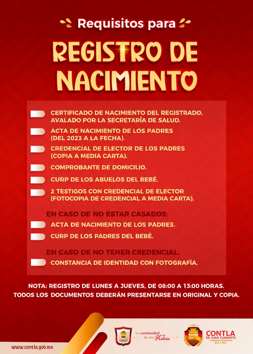 Registro Civil de Contla orienta a familias sobre el registro de nacimiento