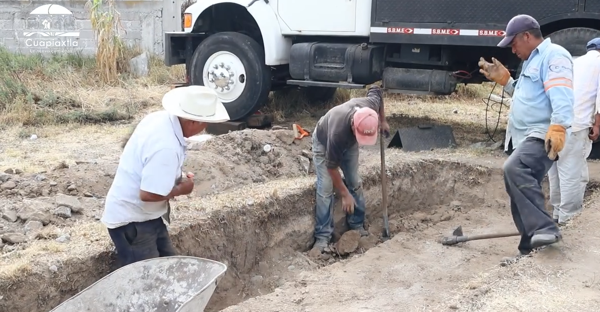 Se restablece el servicio de agua potable del Pozo San Antonio en Cuapiaxtla