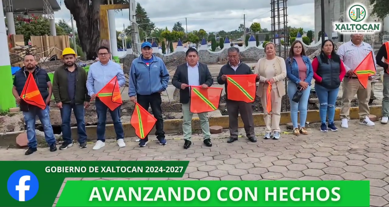 Xaltocan inicia construcción de nueva techumbre para fortalecer sus espacios públicos